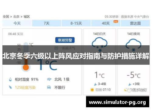 北京冬季六级以上阵风应对指南与防护措施详解
