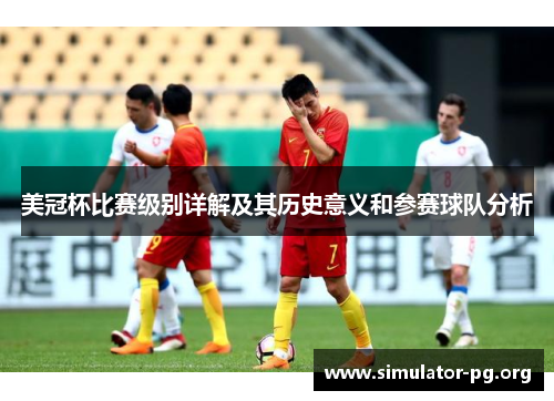 美冠杯比赛级别详解及其历史意义和参赛球队分析